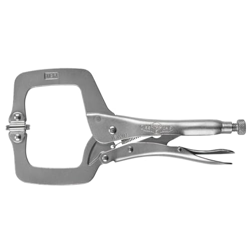 IRWIN VISE-GRIP 165 4" Locking C-Clamp Swivel Pads 1-5/8" Jaw 4SP