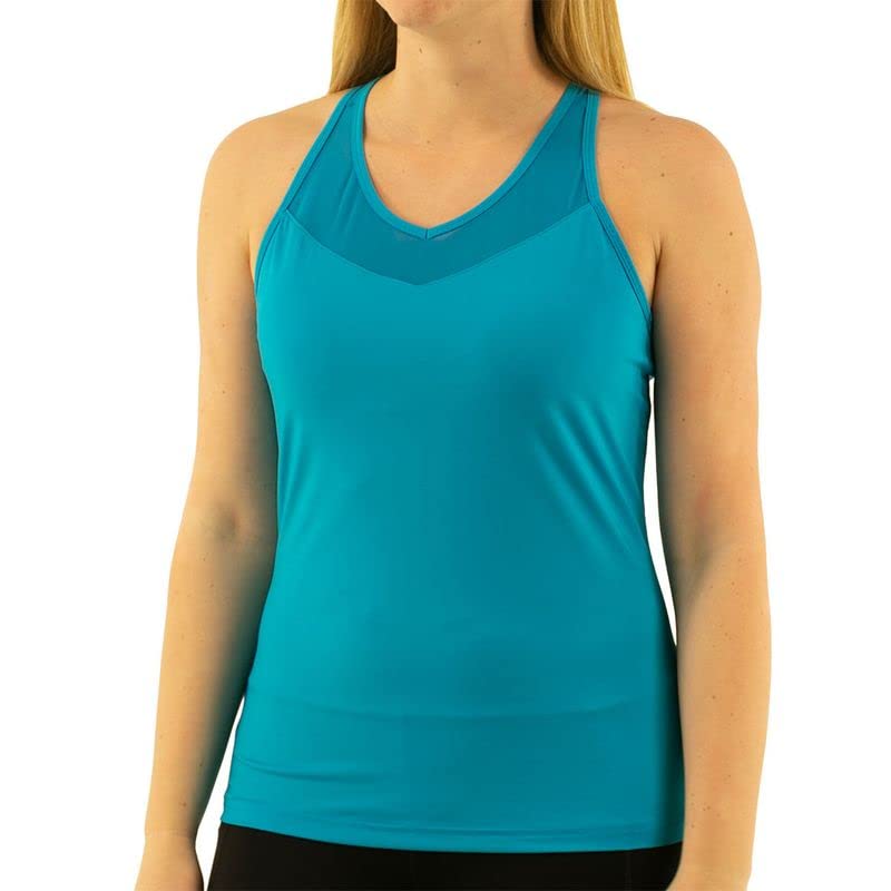 Fila Essentials Racerback Mesh Tank Top - Hawaiian Ocean XS