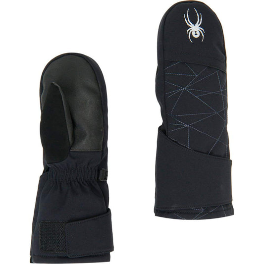 Spyder Baby Boy Mini Cubby Ski Mittens Black Large Waterproof Insulated 100g