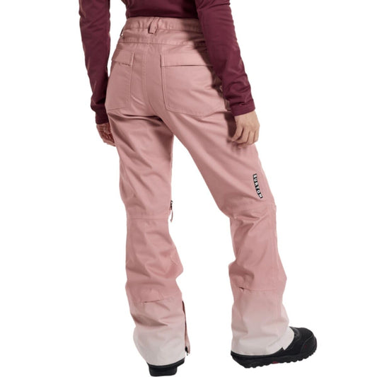 Burton Women's Vida 2L Slim Fit Waterproof Snow Pants, Blush Pink, Pre-owned