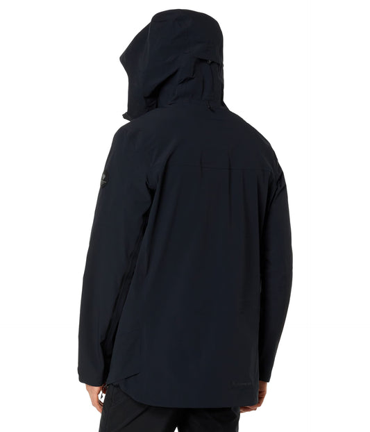 Obermeyer Highlands Men's Black Hooded Waterproof Shell Jacket Medium