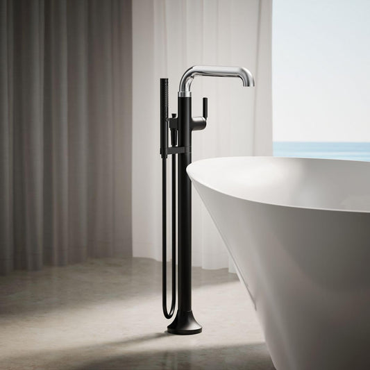 Kohler T27424-4-CBL Tone Bath Filler Trim with Handshower, Polished Chrome