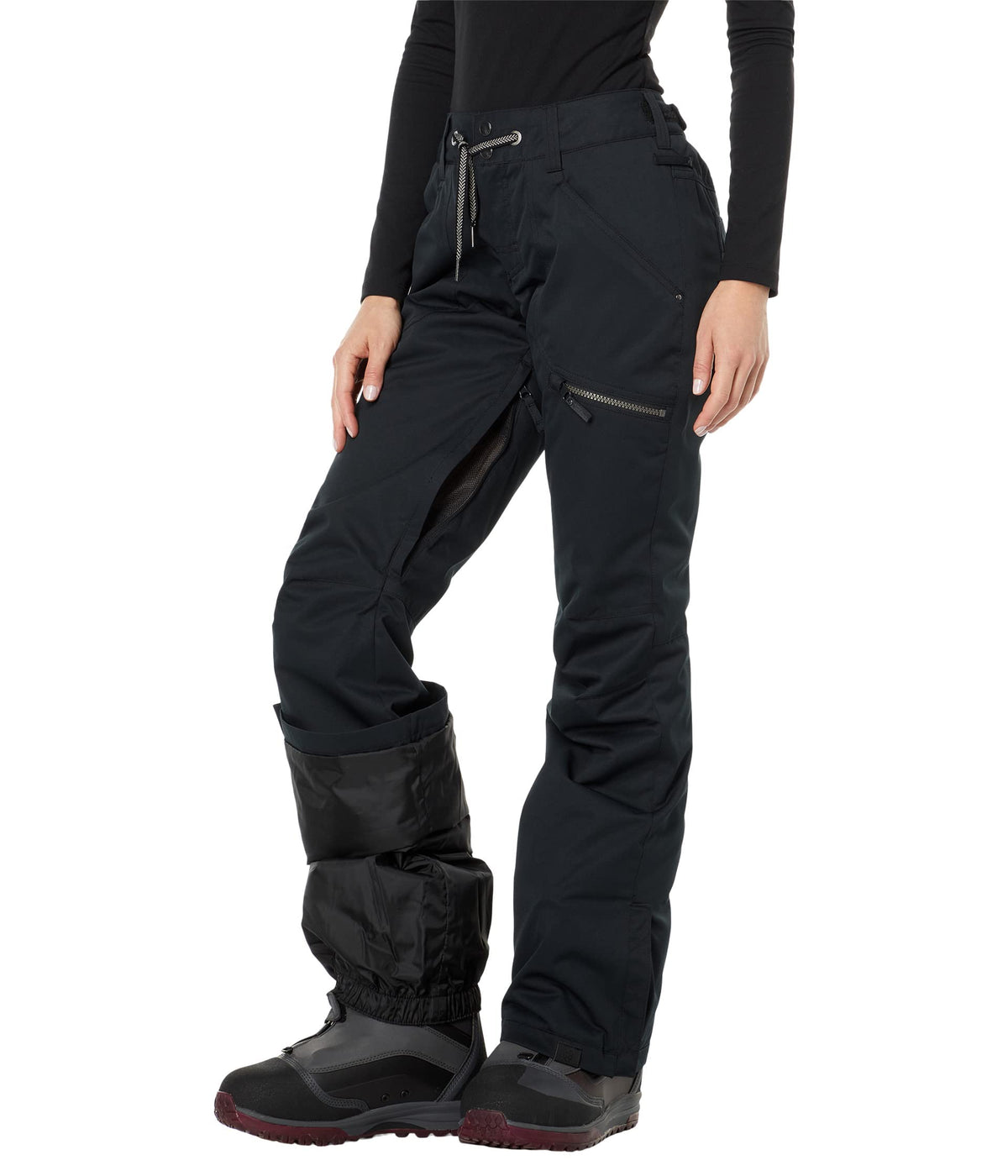 Roxy Women's Nadia Snow Pants, 10K DryFlight, Insulated, True Black, Medium