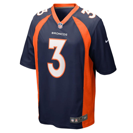 Nike Russell Wilson Denver Broncos NFL Men's Navy Jersey XL - On-Field Edition