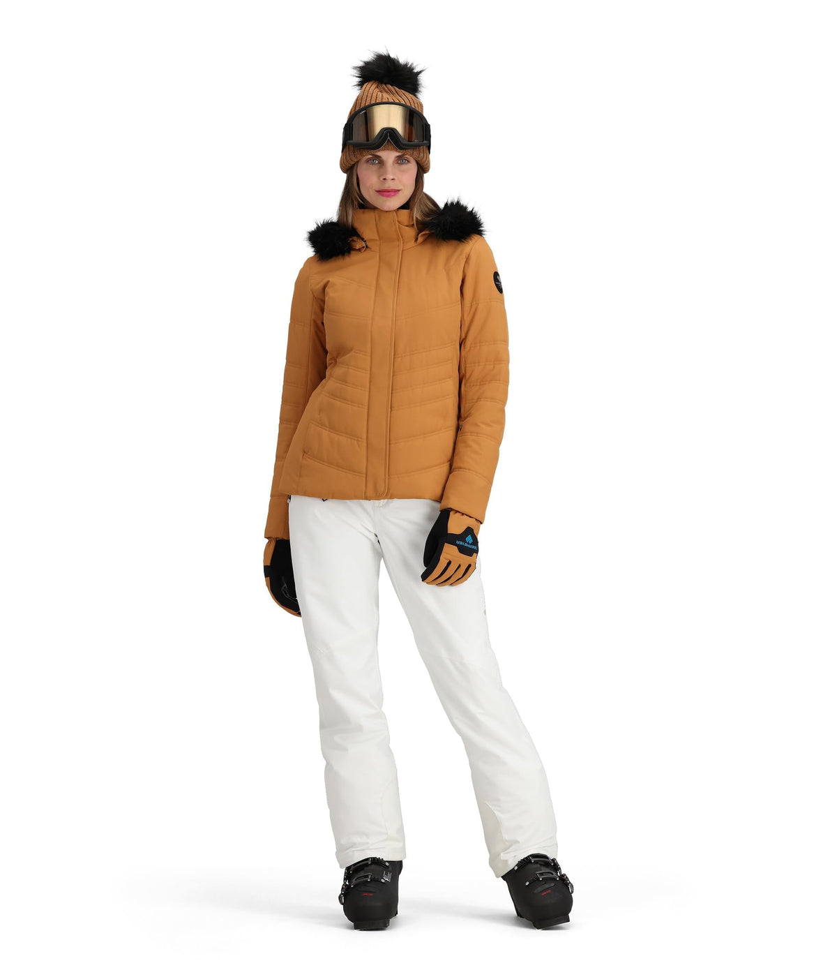 Obermeyer Tuscany II Ski Jacket Brown Sugar Size 12 HydroBlock 10K Warm