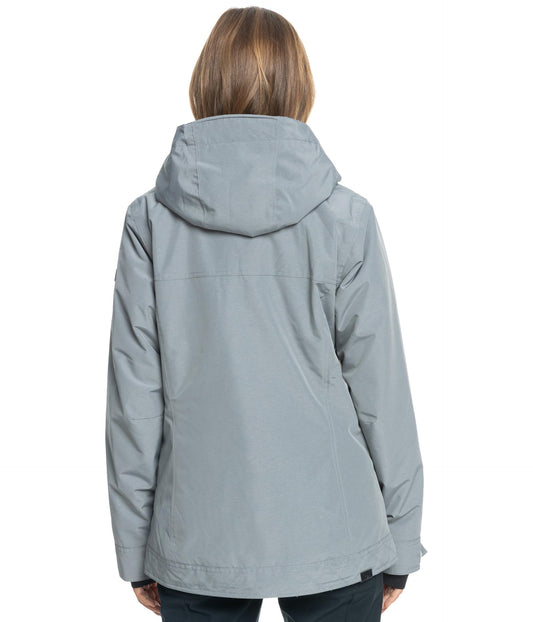 Roxy Women's Billie WarmFlight Insulated Jacket, Small, Heather Grey