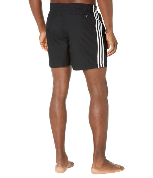 adidas Originals Swim Shorts Black White Large Men's Quick Dry Trunks
