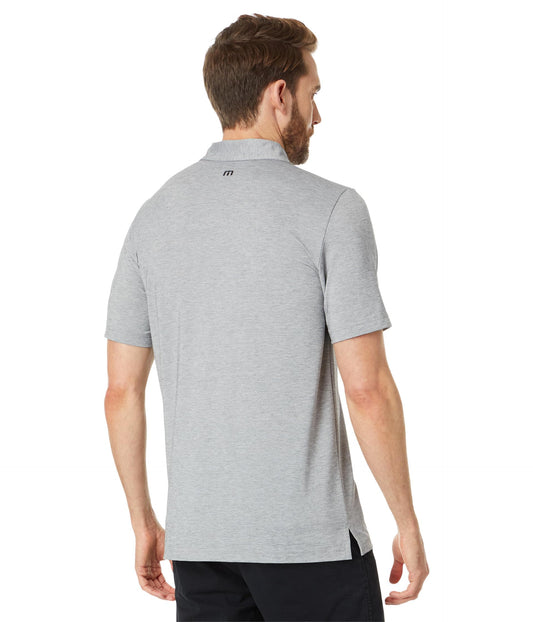 TravisMathew Underwater Museum Men's Golf Polo Heather Grey Size S