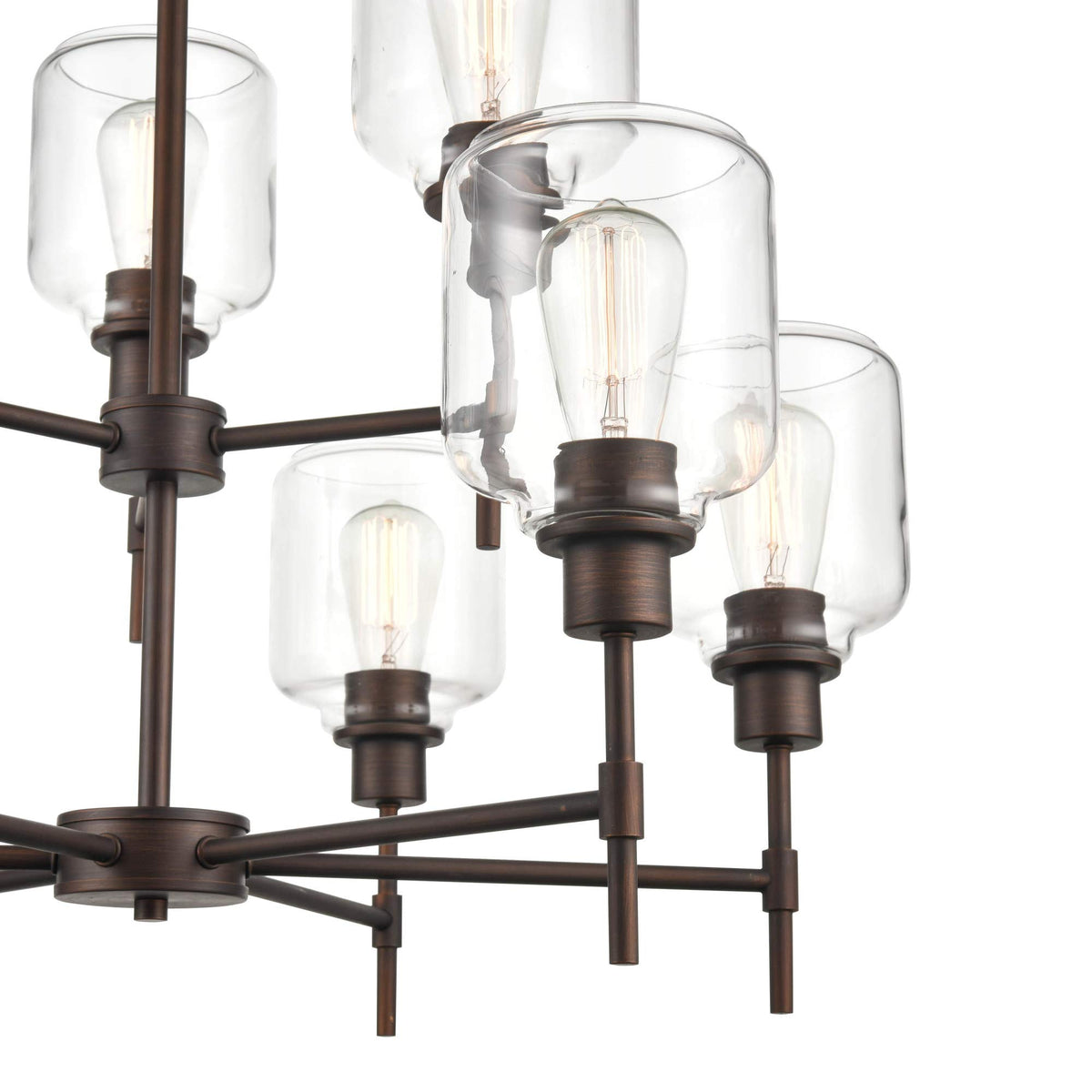 Millennium 6909-SN 9-Light Asheville Chandelier, Satin Nickel Finish