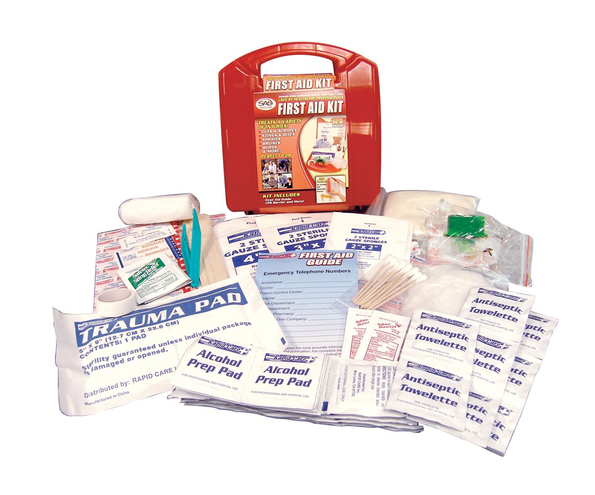 Survival Air Systems 6025 First Aid Kit for 25 Employees ANSI Compliant Red