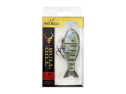Catch Co Mike Bucca Baby Bull Gill Swimbait Triple Jointed 3.75in RubyGill