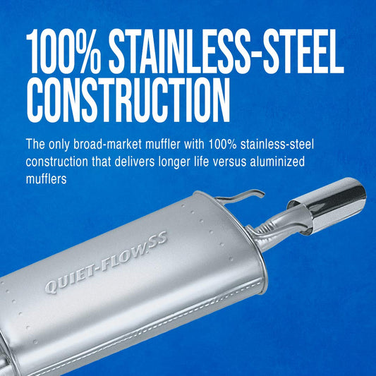 Walker 21437 Quiet-Flow SS Muffler 99-02 Chevy Silverado GMC Sierra 2500 6.0L