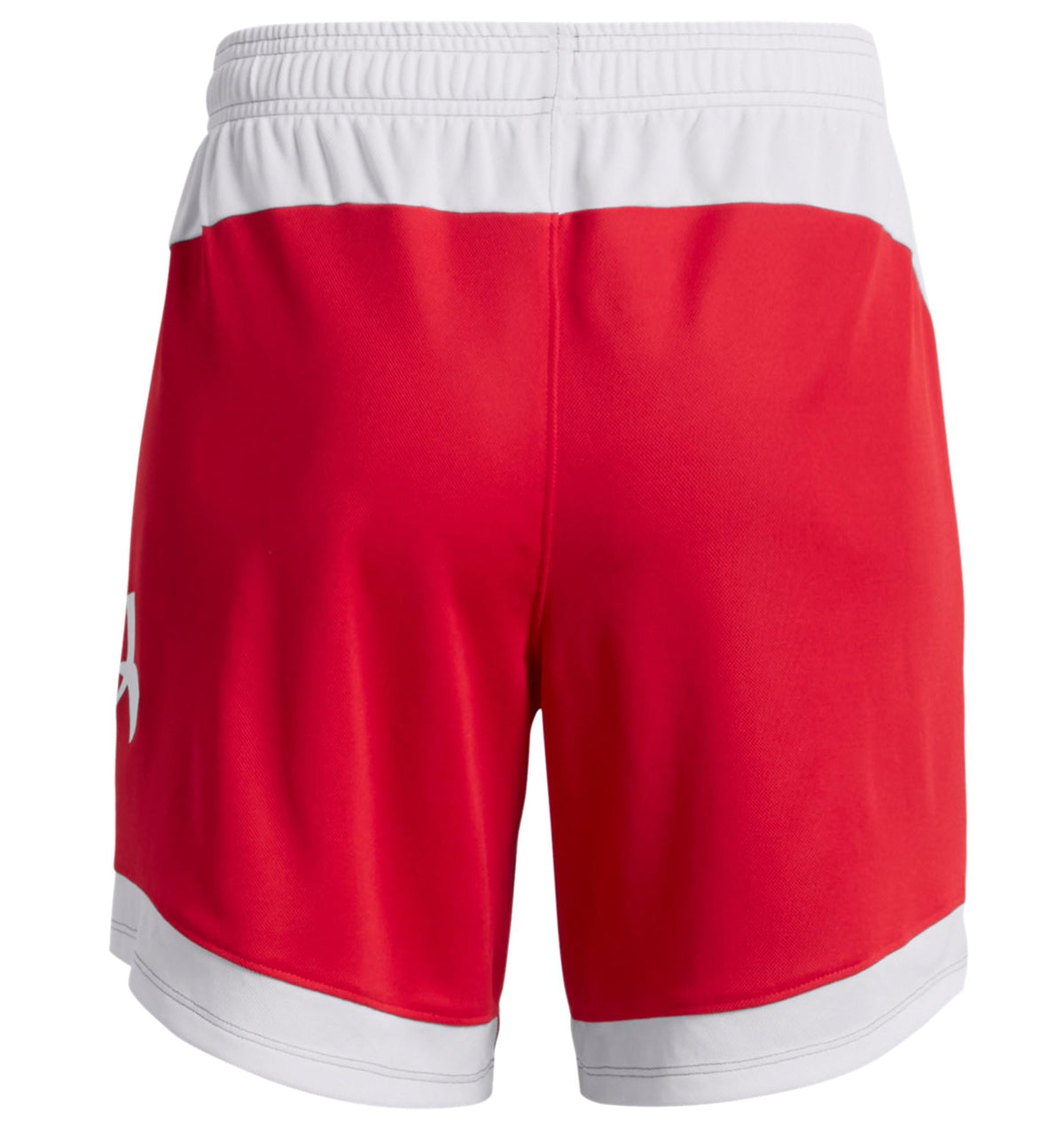Under Armour Women's Baseline 6" Basketball Shorts Red White Medium