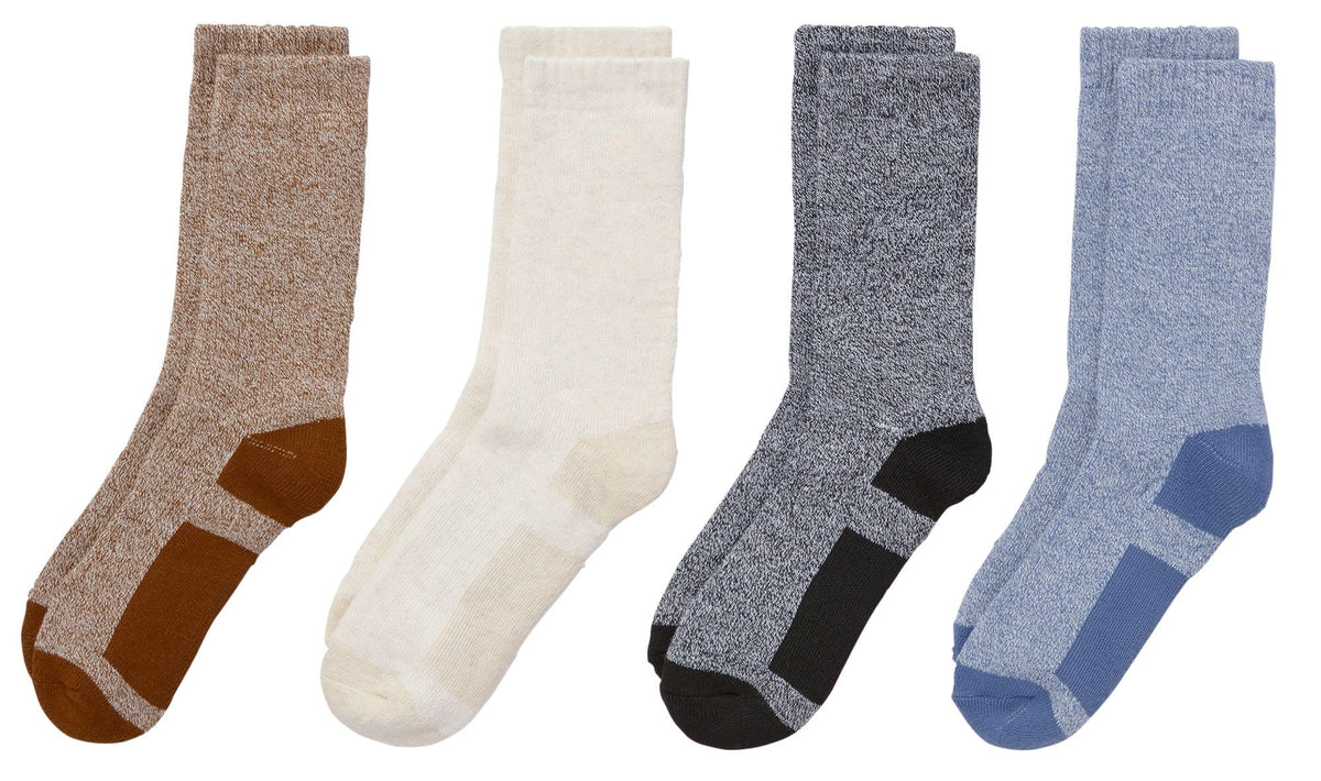 Alpine Design Performance Hiker Crew Socks - 4 Pack (US, Alpha, X-Large