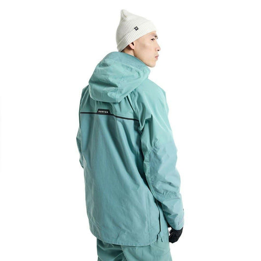 Burton Flossner 2L Anorak Snowboard Jacket Men Large Rock Lichen DRYRIDE