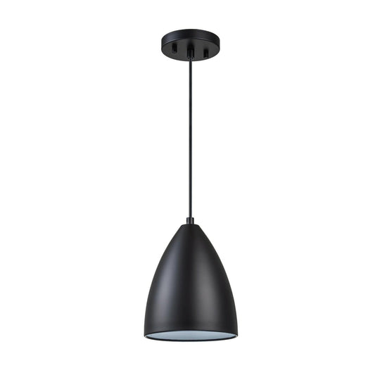 Aspen Creative Adjustable Matte Black Indoor Pendant Light - Modern Fixture