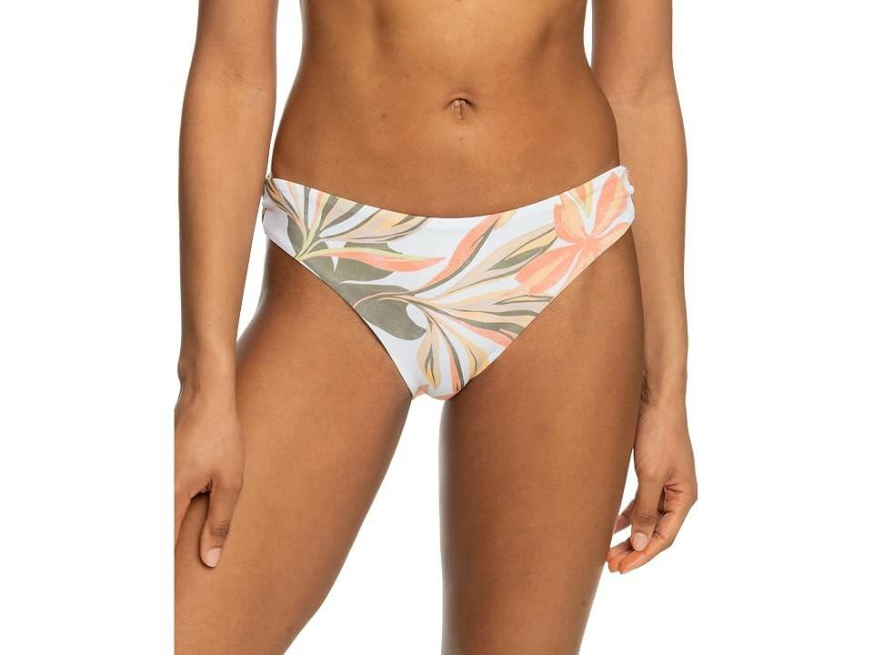 Roxy Beach Classics Printed Hipster Bikini Bottom White Multi Women's XL