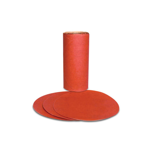 3M Stikit Red P80 PSA Disc 5 in 100 Disc Roll for Auto Body Sanding
