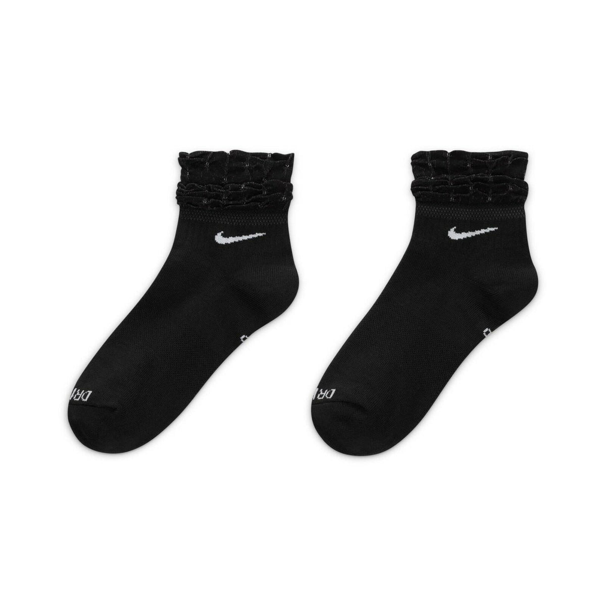 Nike Everyday Lightweight Ankle Socks for Men, White, Reinforced Toe