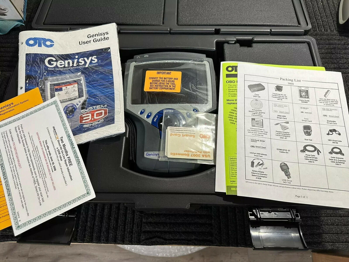 OTC Genisys Deluxe 07 Diagnostic Scan Kit 3860 Professional Scanner