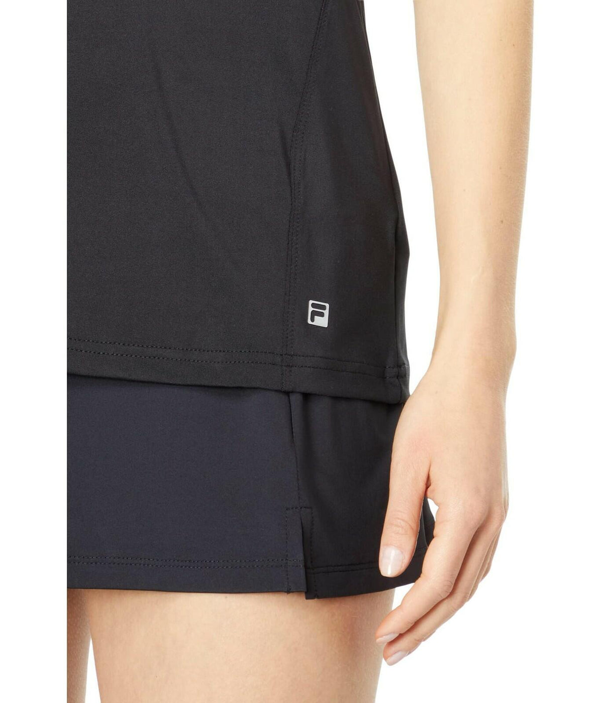 Fila Essentials Black Full Coverage Tank Top for Women, XS Activewear