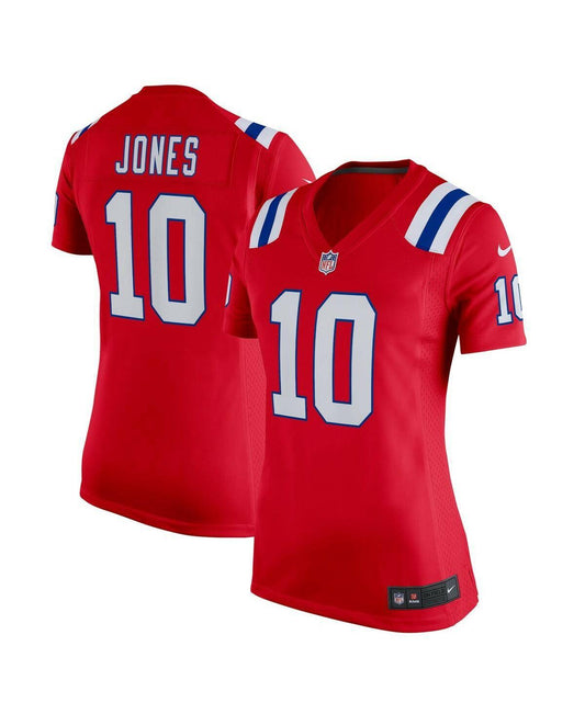 Nike Mac Jones England Patriots Red NFL Game Jersey Women's Large