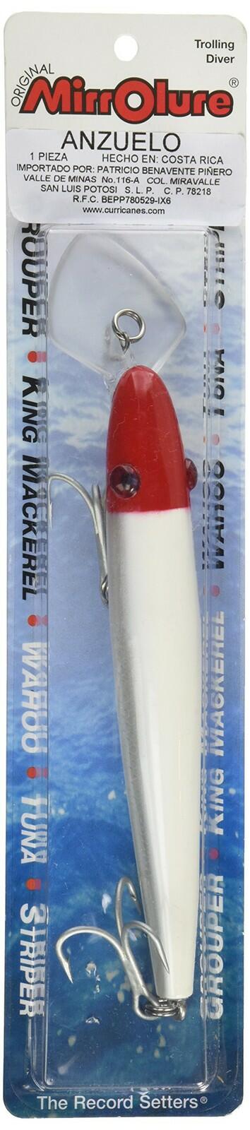 MirrOlure Big Game Trolling Lure 2 1/8oz 7" Red Head/Silver Scales