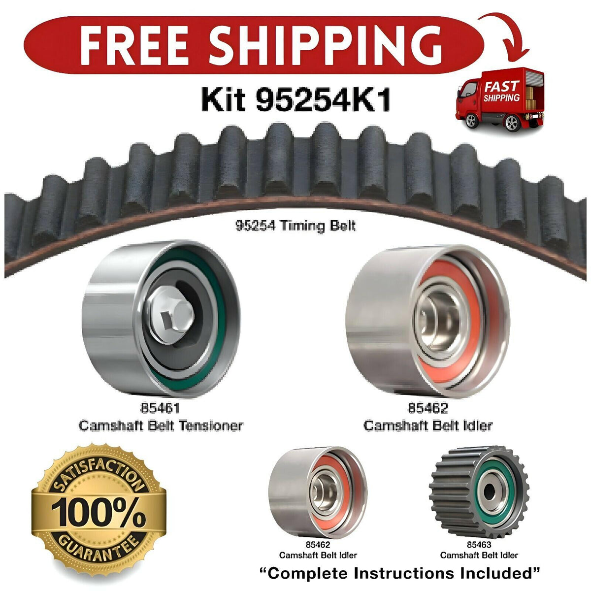Dayco 95254K1 Timing Belt Kit Engine 130T