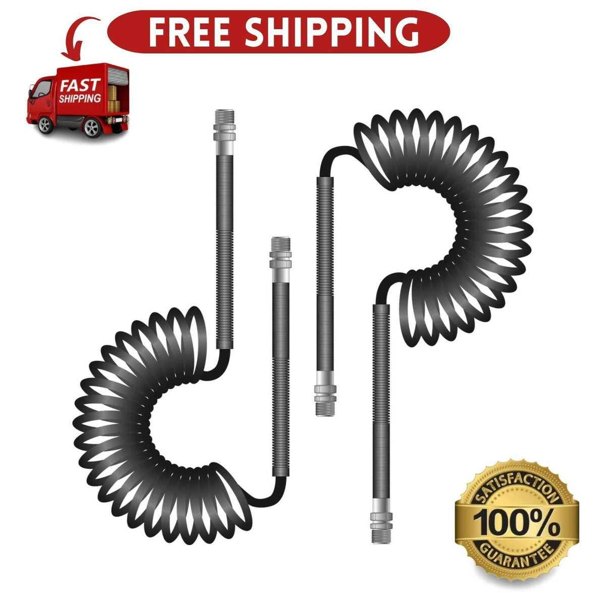 Gates G30050-1508 Nylon Coiled Air Brake Tubing for Freightliner Kenworth Ford