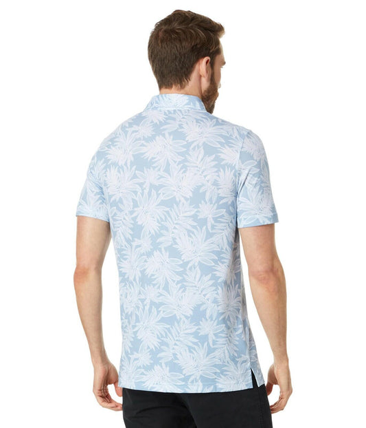 TravisMathew Tropical Floral Polo Shirt Men's XX-Large Ash Blue