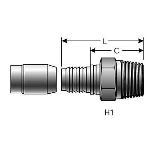 Gates G40100-1008B Brass Hose Pipe Fitting Coupling S32484706