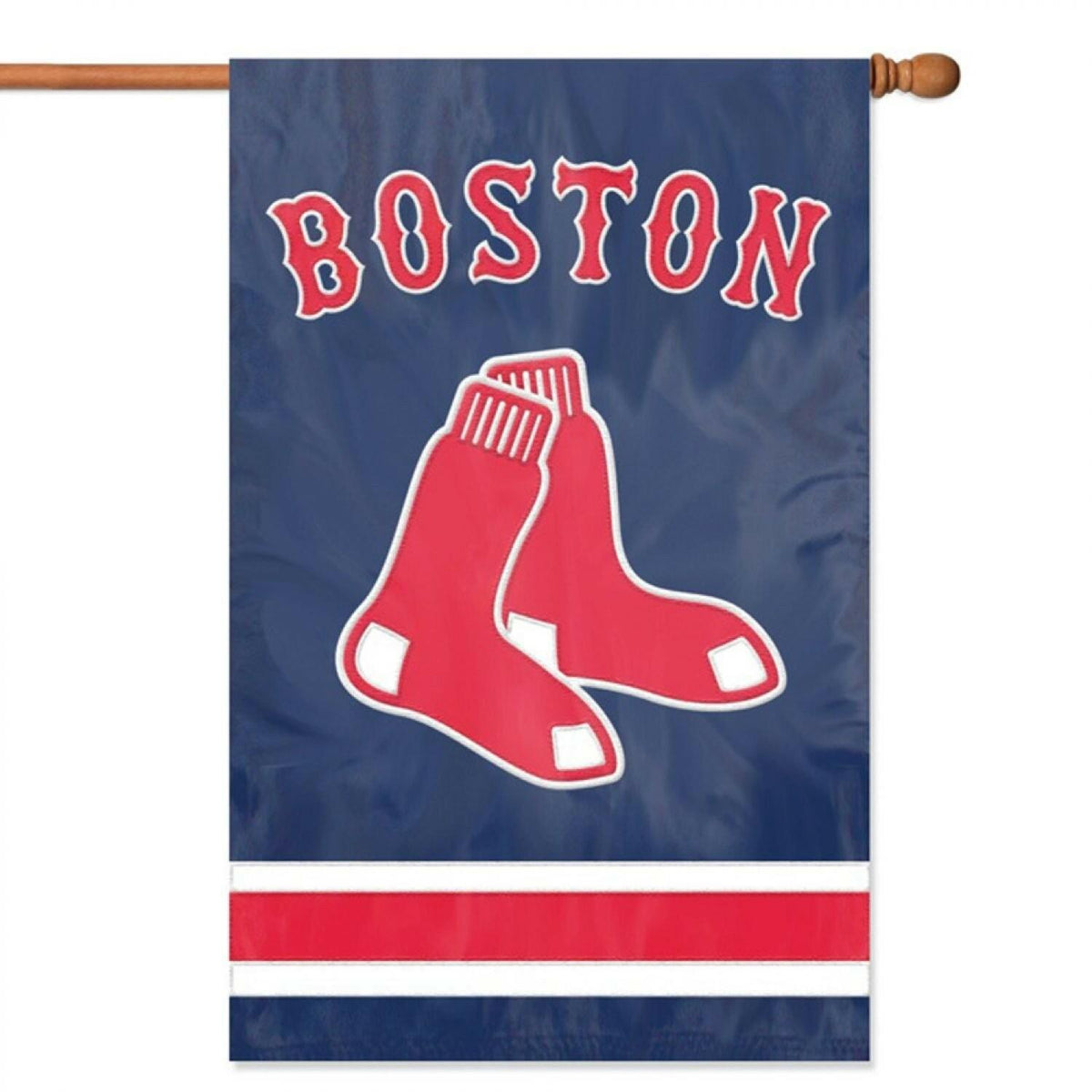Boston Red Sox 44" x 28" Applique MLB Flag