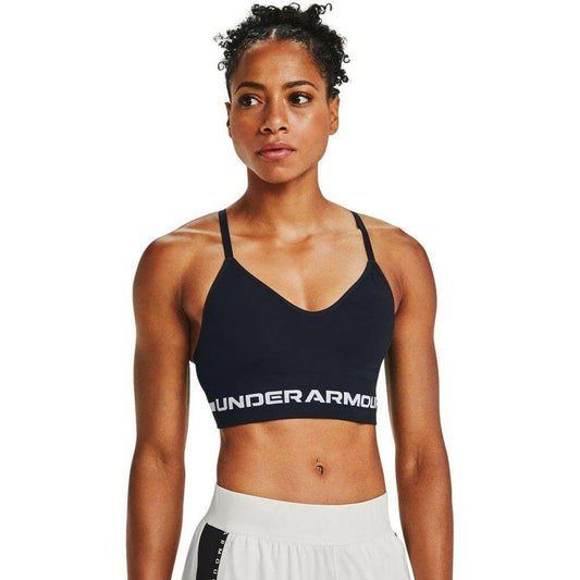 Under Armour Women's Seamless Low-Impact Sports Bra Black/Halo Gray XL