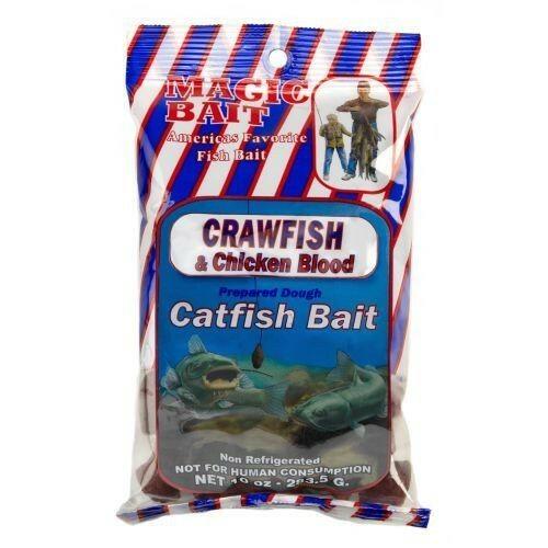 Magic Bait Crawfish & Chicken Blood Catfish Dough Bait - Cubes, Gold