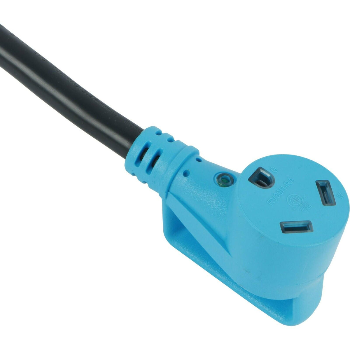 MAKERZ 50 Amp to 30 Amp RV Adapter Cord 12 Inch Heavy Duty with Light