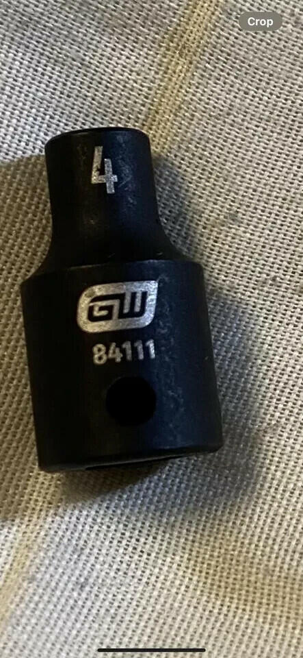GEARWRENCH 4-Inch 1/4-Inch Drive 6-Point Shallow Impact Socket SAE 84111