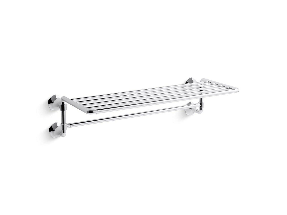 Kohler Occasion 27085-TT Hotelier Towel Shelf Rack Holder Vibrant Titanium