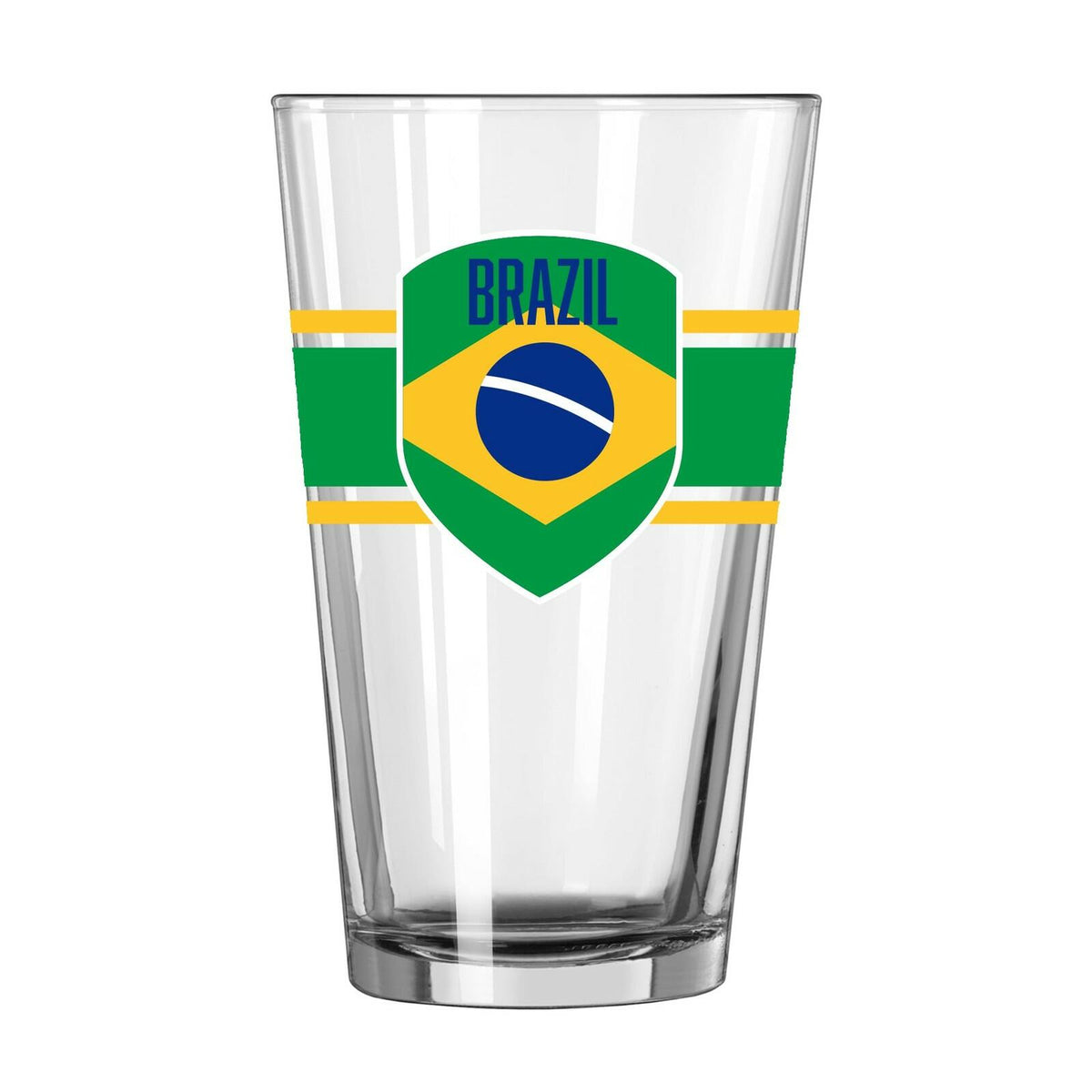 LOGO BRANDS Argentina 16oz Stripe Pint Glass, Dishwasher Safe