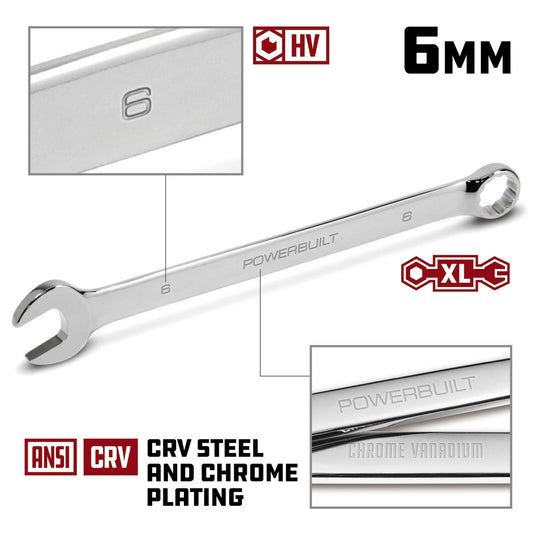Powerbuilt Alltrade 640490 20mm Long Pattern Combination Wrench Metric