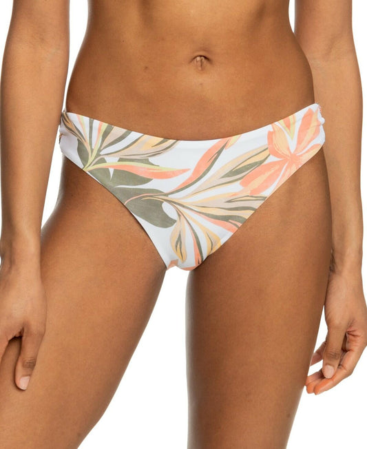 Roxy Beach Classics Printed Hipster Bikini Bottom White Multi Women's XL