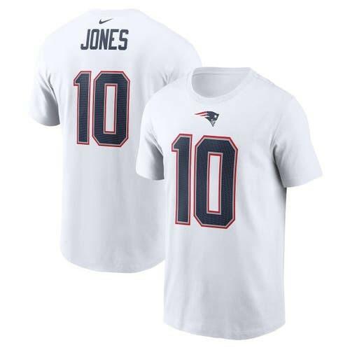 Nike Women's Mac Jones White England Patriots T-Shirt Size L