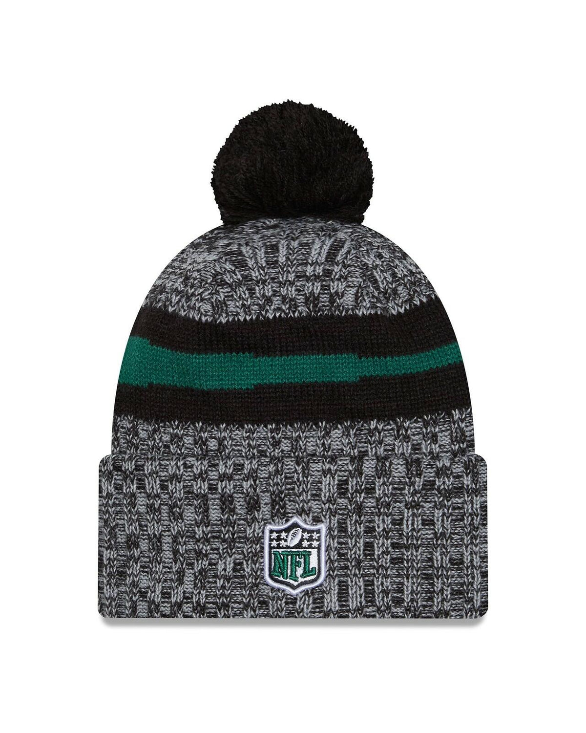 Era Men's Black Carolina Panthers 2023 Knit Hat with Pom, One Size