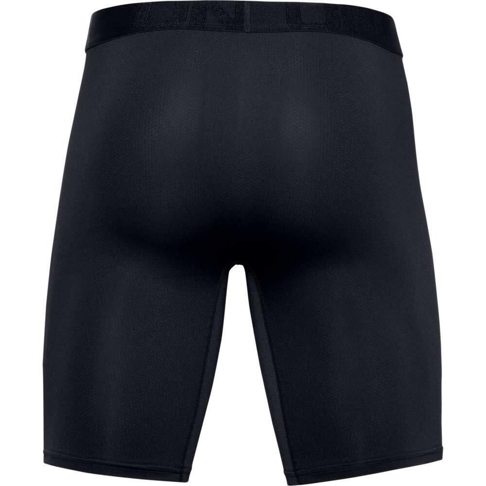 Under Armour Tech Mesh Boxerjock 9in 2-Pack Men's Small Black Breathable