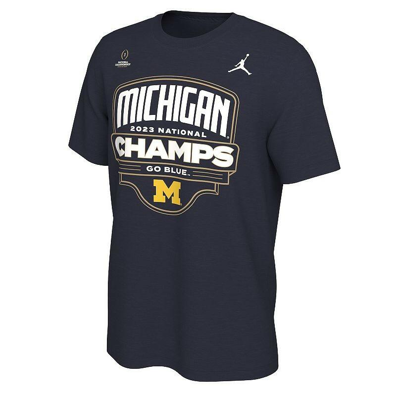 Men's Michigan Wolverines NCAA Champs 2023 Graphic Tee - Blue, Size Small