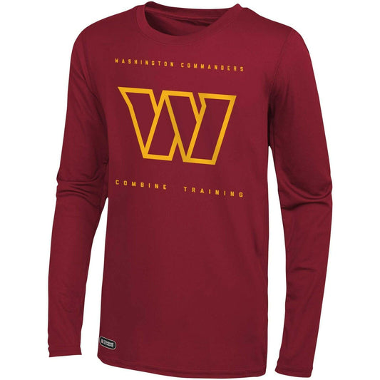 Outerstuff NFL Washington Commanders Long Sleeve Performance Shirt - Men's