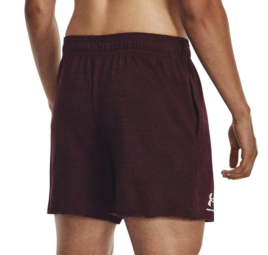 Under Armour Rival Terry 6" Men's Shorts XL Dark Maroon