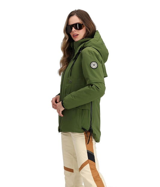 Obermeyer Meribel Down Jacket Sandbar 10 Water-Resistant Ski Winter Coat