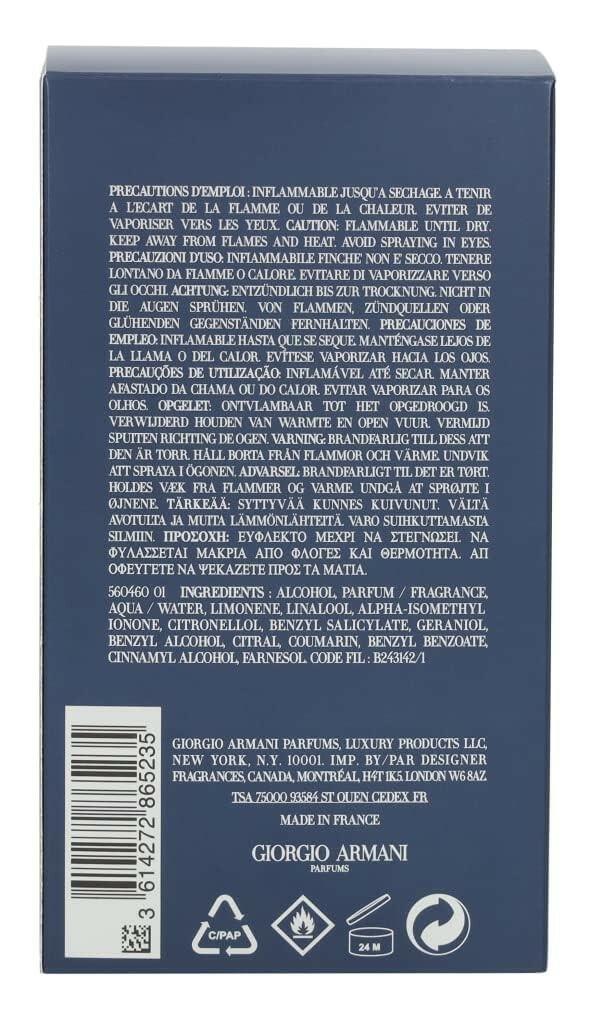 Giorgio Armani Acqua di Gio Profondo EDP 4.2 oz 125ml Men's Spray Box