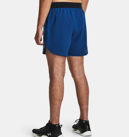 Under Armour 6 Inch Fitted Running Shorts - Men's Large, Varsity Blue-black