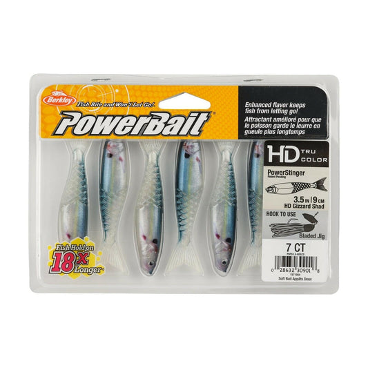Berkley PowerBait PowerStinger Soft Bait - HD Gizzard Shad Fishing Lure